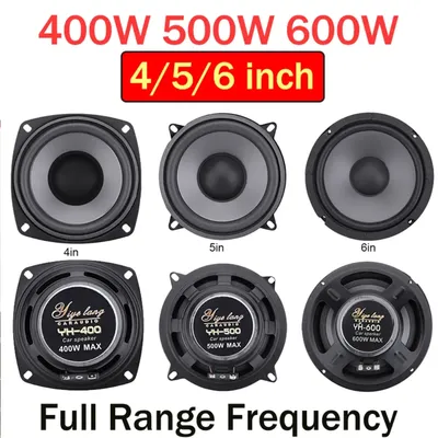 1 pc 4/400 Zoll Auto Hifi Koaxial Lautsprecher 500w 600w w Musik Stereo Voll bereich Frequenz Image