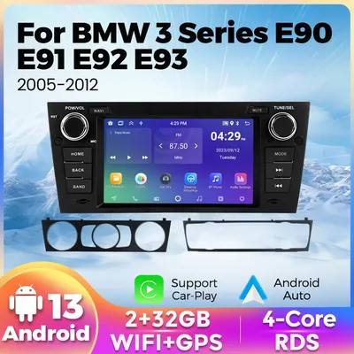 Android 13 Carplay Autoradio GPS für BMW Serie 3 E90 E91 E92 E93 2005-2012 Auto Multimedia Video Player Stereo Audio Head Unit auto intelligentes system carplay autoradio android car radio auto