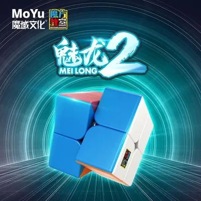 Moyu Meilong 2x2 Magic Speed Cube aufkleber lose profession elle Zappel spielzeug Cubo Magico Puzzle