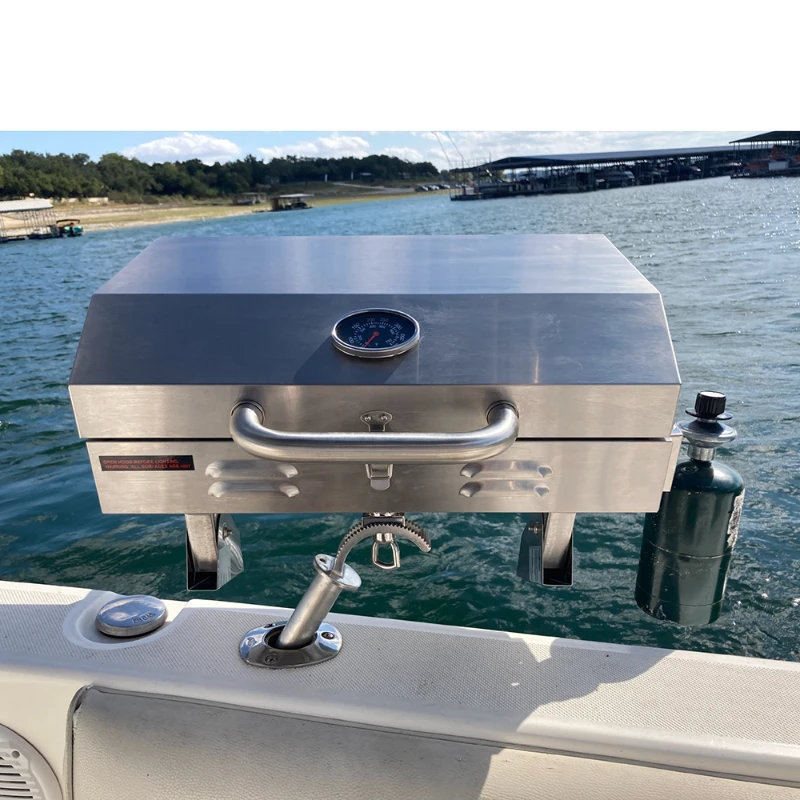 Edelstahl Grill Grill See grill Outdoor Stahl Feuerstelle Grill Boot