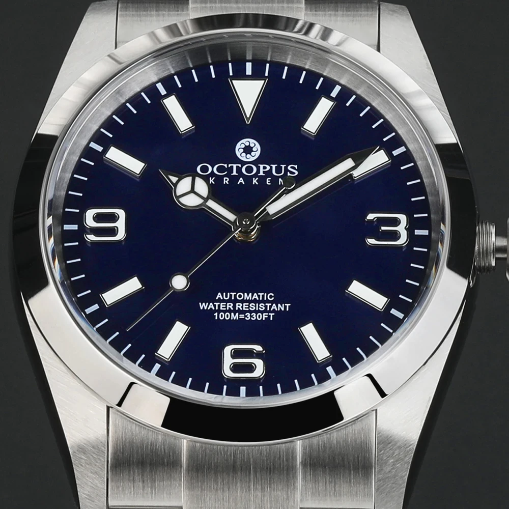 Octopus Kraken 36 mm Explore r Automatikuhr PT5000 Luxuswerk Emaille-Zifferblatt Saphir mechanische Armbanduhr OCT0013 Image
