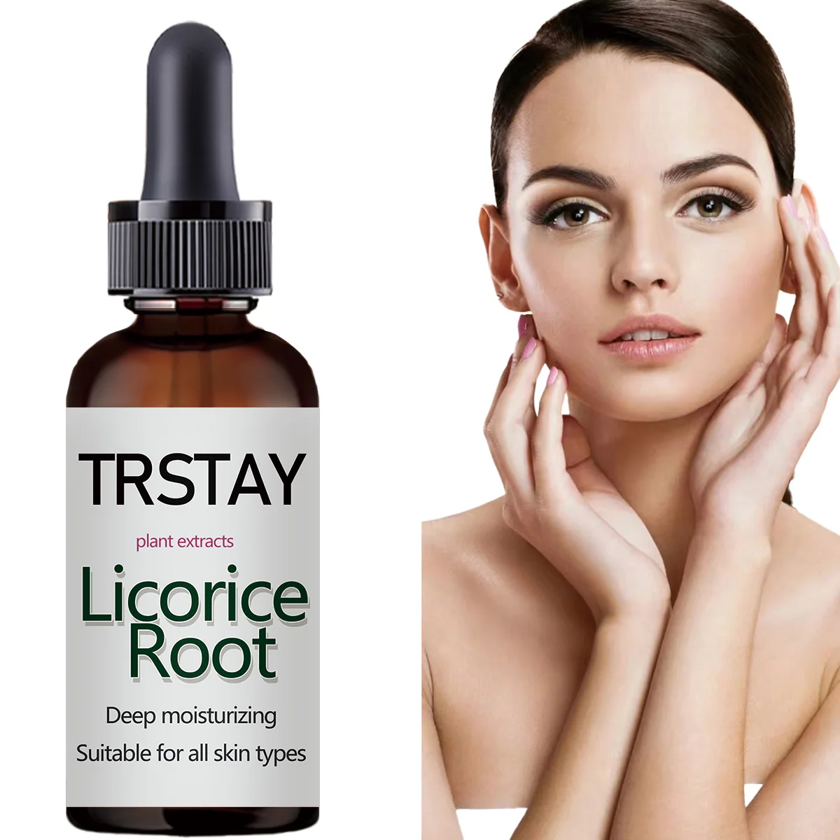 Trstay Lakritz wurzel Gesicht Serum Anti-Aknen minimiert Poren Hautpflege Gesicht essentielle entzündung hemmende aufhellen Flecken Essenz Image