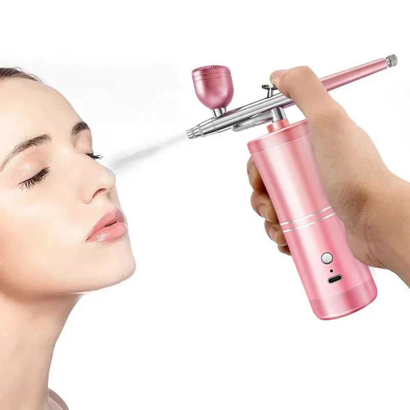 Sauerstoff Injektor Mini Nano Zerstäuber Wasser Sauerstoff Elektrostatische Ultra Niedrigen Kapazität Zerstäuber Handheld Nano Dampf Pistole Sterilisator Image