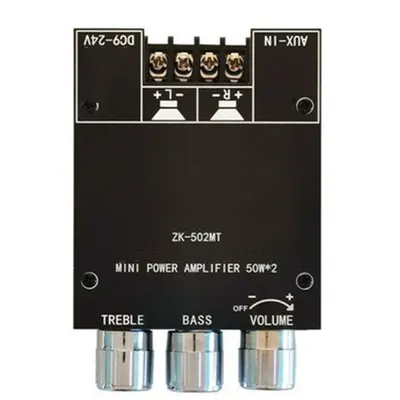 ZK-502MT Subwoofer-Verstärker modul 2x50w 2,0 Kanal Hochleistungs-Bass-Board-Kit Image