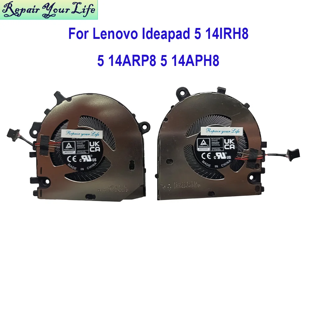 Laptop Kühlung CPU GPU Lüfter für Lenovo Ideapad Pro 5 14 irh8 14 aph8 14 arp8 5 f10s14080 5 f10s14079 dfs5k12114262s vga Kühler lüfter Image