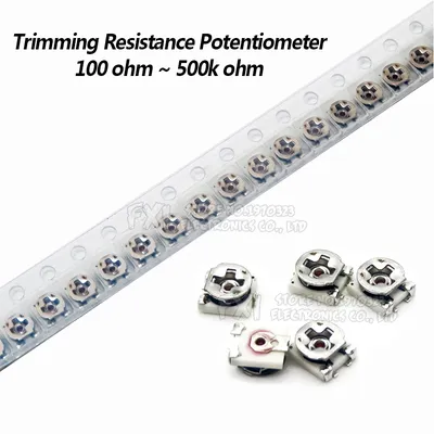 10 stücke 3*3 Trimmer Widerstand Potentiometer Trimpot smd 3 x3 einstellbarer variabler Widerstand Image