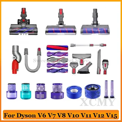 Zubehör Für Dyson V6 V7 V8 V10 V11 V12 V15 Handheld Staubsauger Waschbar HEPA-Filter Roller Pinsel Image