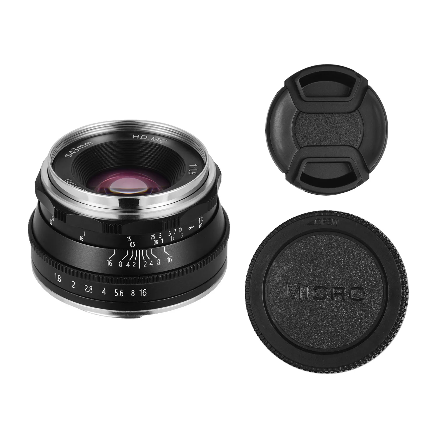 25mm F 1,8 Prime Objektiv Manueller Fokus MF Für Olympus MFT M4/3 Montieren epm1 epm2 E-PL123456789 E-M1 e-M5 E-M10 PEN-F Mark II III M43 Image