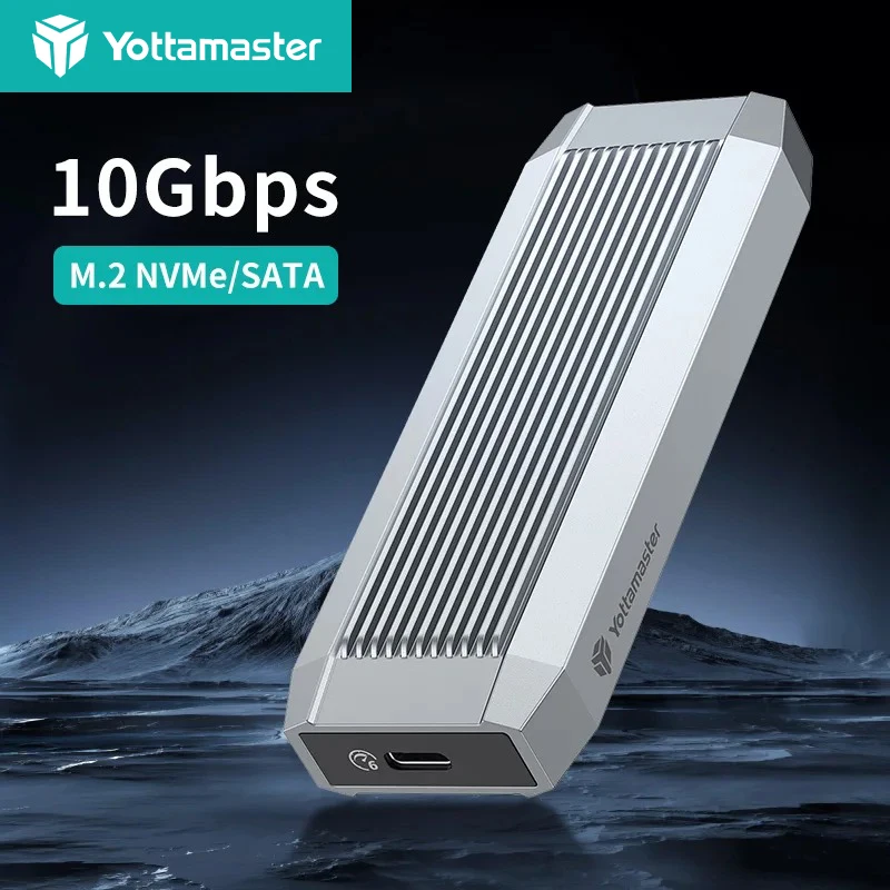 Yotta master m2 nvme ssd fall nvme pcie 3,0 pcie 4,0 ssd gehäuse zu usb 3.0 gen2 typ-c 10gbp externe speicher box 4tb ssd fall Image