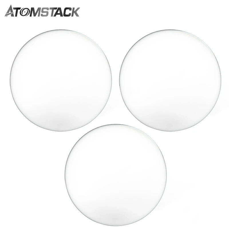 Atoms tack original laser graveur fenster ersatz linse 3 stücke für a6/a12/a24 pro/x40/s40/a40 pro max/x70 pro/x70 max Image