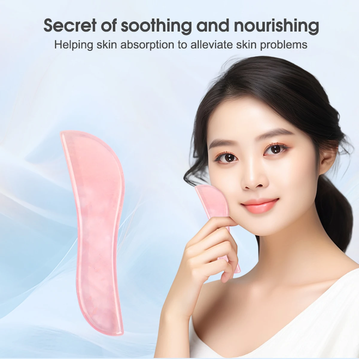 1pc S Form Jade Gua Sha Schaben Massage Werkzeug Natürliche Jade GuaSha Bord für Ganzkörper Entspannende Schmerzen Relief anti Aging Gesicht Werkzeug Image