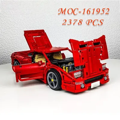 Neue MOC-161952 Rennwagen 2378 Stück selbstsicher nde Baustein Modellbau Puzzle Geburtstag Image