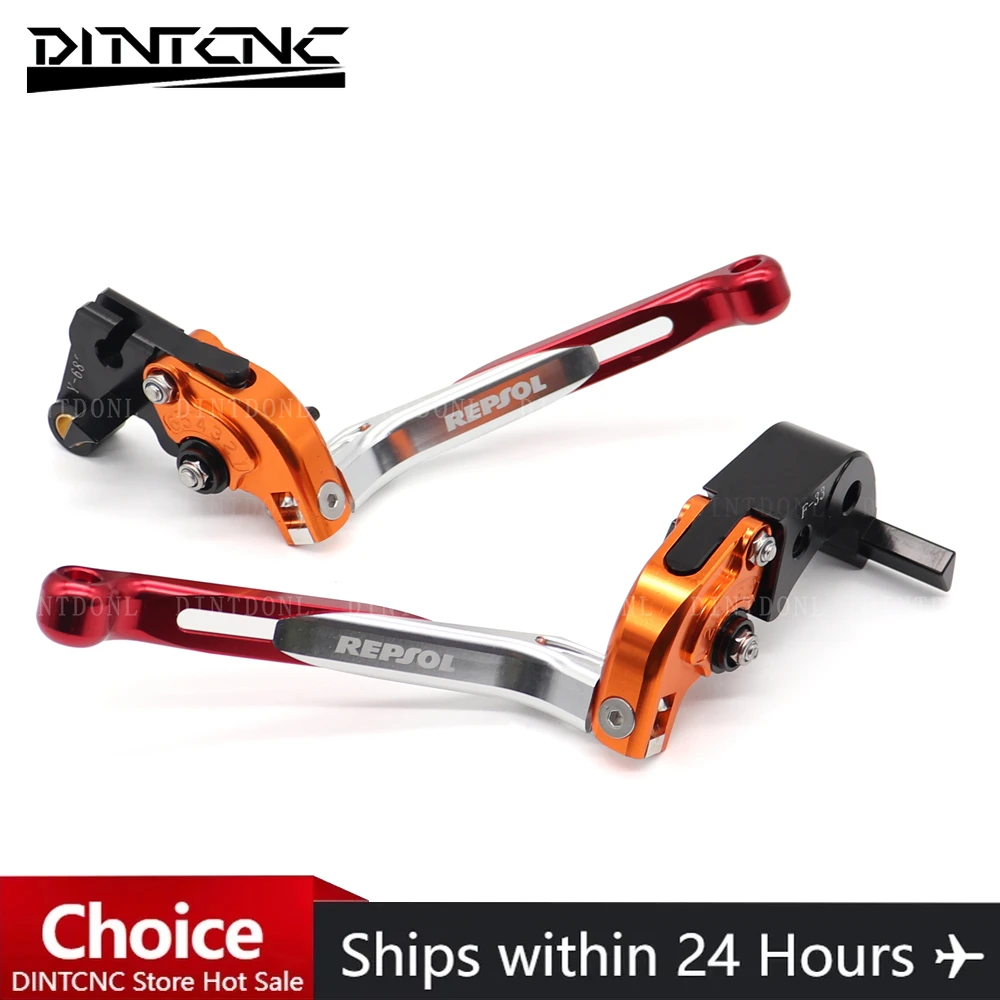 Für honda cbr250r cbr300r cb300f cbr500r cb500f cb500x cb150r cb cbr motorrad cnc klappbarer ausziehbarer brems kupplungs hebel repsol Image