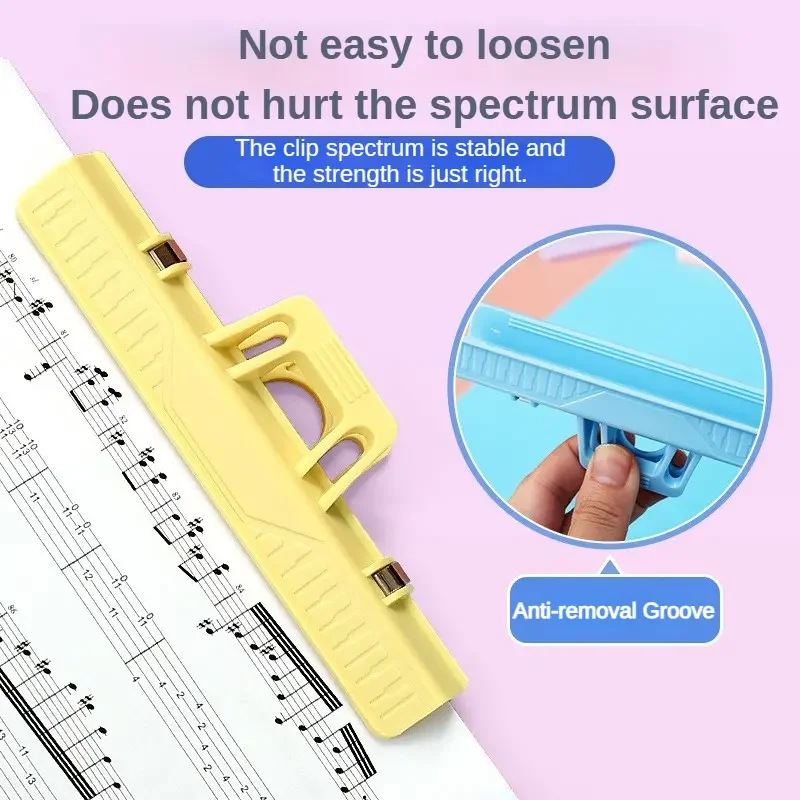 Profession eller Noten clip Multifunktion aler Musik partitur Feste Clips Blatt halter für Gitarren violine Klaviermusik instrumente Image