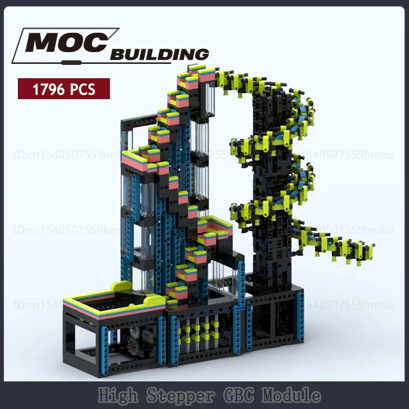 Moc bausteine gbc modul hoch schrittmotor maschinen technologie steine diy montage kreative spielzeug sammlung zeigen geschenke an Image
