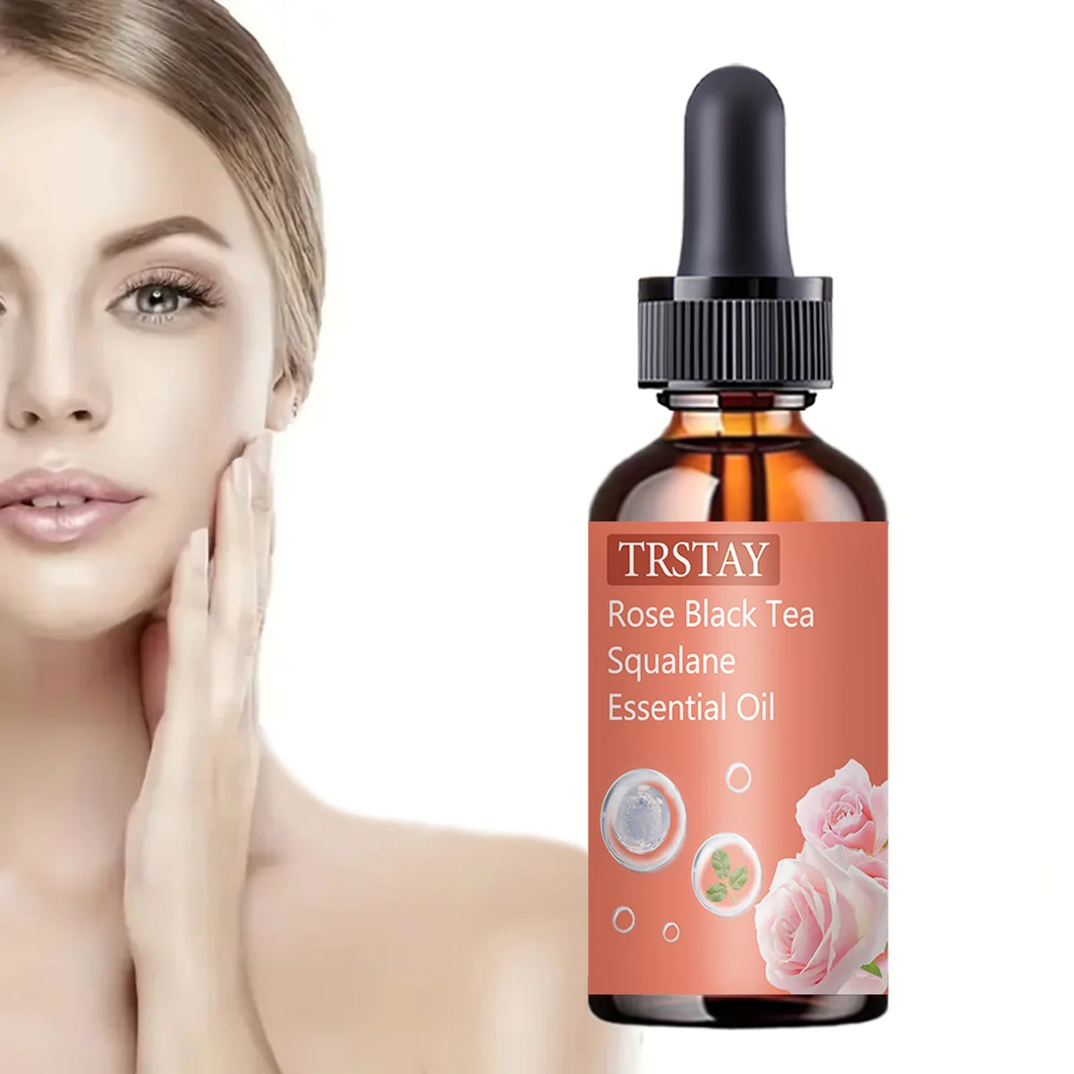 Rose Red Tea Squalen ätherisches Öl, reduziert feine Linien, strafft die Haut und verbessert die geschädigte Haut Image