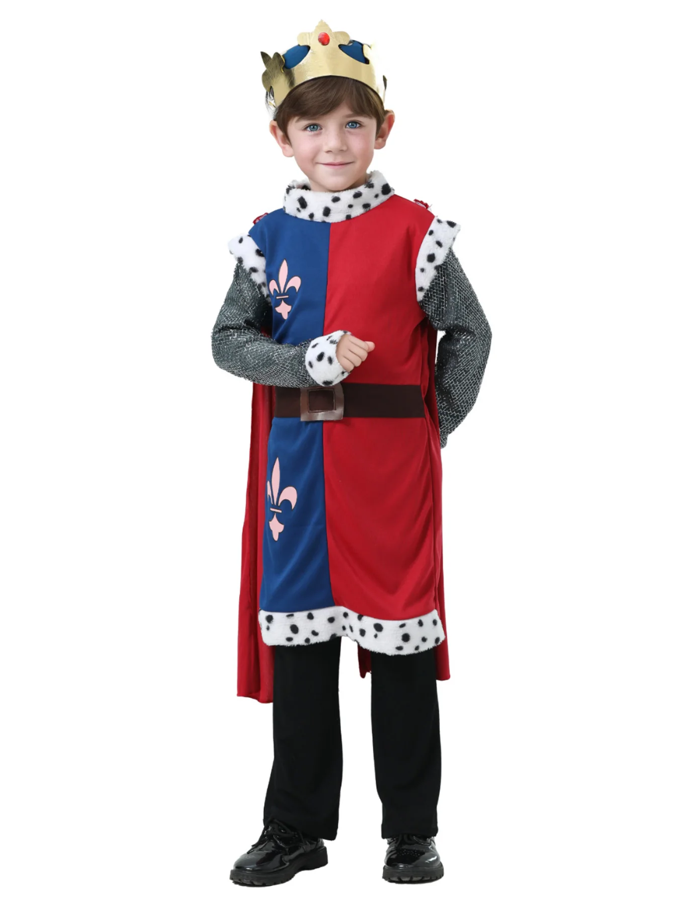 Jungen Der mittelalterliche König Arthur Cosplay Kinder Halloween Karneval Mottoparty Fantasy Kostüm Image