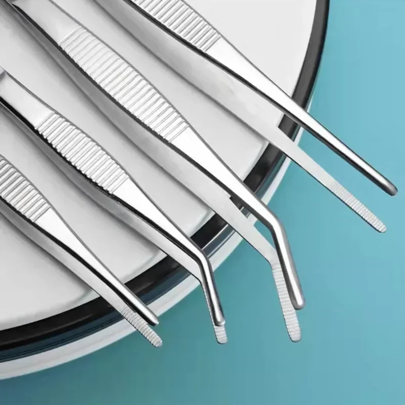 Multifunktion pinzette aus Edelstahl, Schmuck pinzette, lange Aquarium zange, medizinische Pinzette, Fütterung werkzeuge für Haustiere, rutsch fest Image