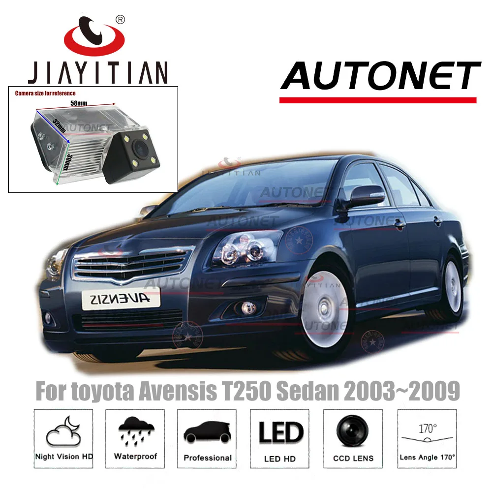 JiaYiTian rückansicht kamera für toyota Avensis T25 T27 T250 T270 limousine 2003 2006 2009 CCD Nachtsicht kennzeichen kamera Image