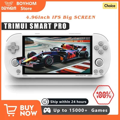 Trimui Smart Pro Handheld Spielkonsole 4,96'' IPS Bildschirm Linux System Joystick RGB Beleuchtung Image