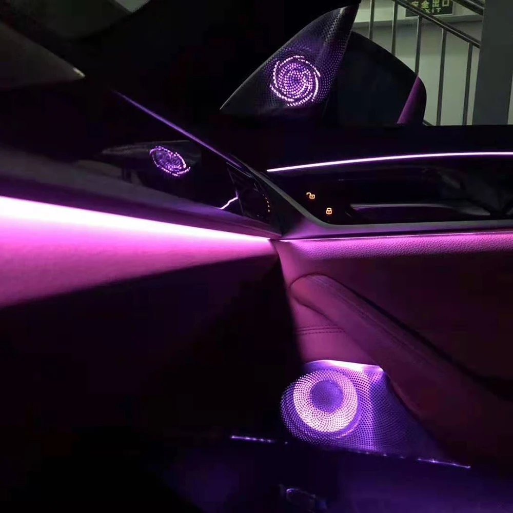 Spaeker Upgrade-Kit für BMW G30 5-Serie, Tür-Hochtöner, mittlere Lautsprecher, leuchtende Abdeckung, LED-Audio, Umgebungslicht, HiFi-Musik, Stereo Image
