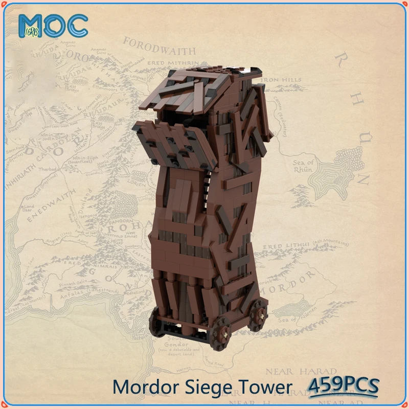 Mordor Belagerung sturm & der Hexen könig Modell Moc Bausteine DIY montieren Ziegel Ringe Filme Sammlung Display Spielzeug Geschenke Image