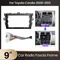 2 DIN Radio Dash Fitting Panel Kit für Toyota Corolla E140/150 2006-2013 Auto DVD Player Rahmen Fascia Adapter Canbus Box Decoder