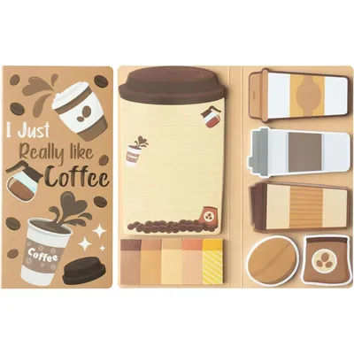 Kaffee liebhaber Haft notizen Set - 550 Blatt Ich mag Kaffee selbst klebende Notizen Pad selbst Image