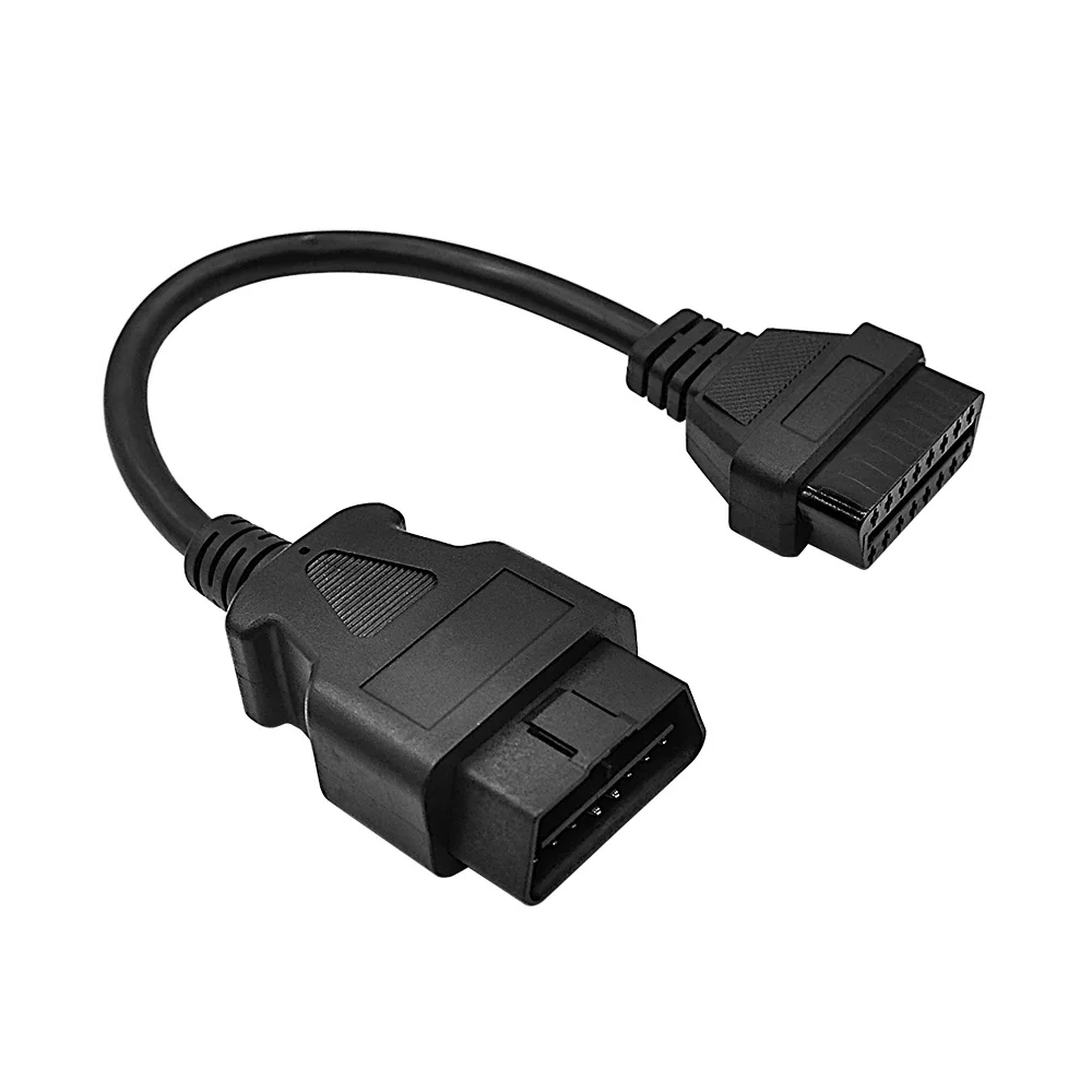 OBD2-Verlängerungskabel, 16-poliger Stecker auf Buchse, OBD2-Stecker, 16-poliger Stecker auf Buchse, Diagnosetool ELM327, erweiterter OBD-Adapter Image