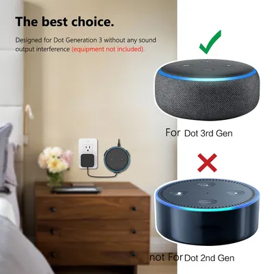 Lautsprecher-Wandhalterung für Amazon Echo Dot Lautsprecher-Wandhalterung der 3. Generation, integriertes Kabelmanagement Image