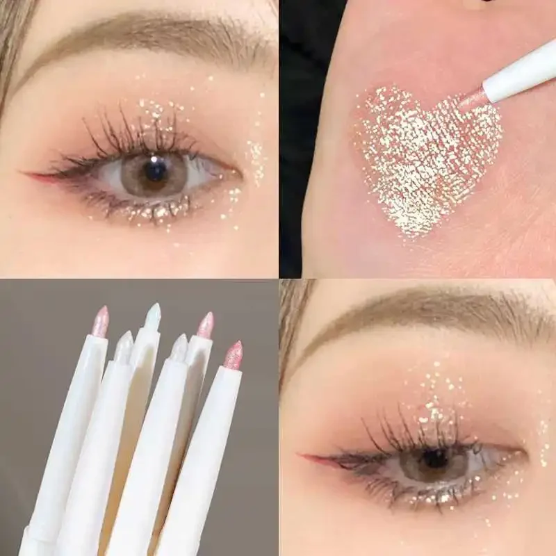 Diamond Glitter Eyeliner Pen Makeup Lidschatten Stick Nude Shadow Waterproof Eye Aegyo Sal Highlight Pen Image