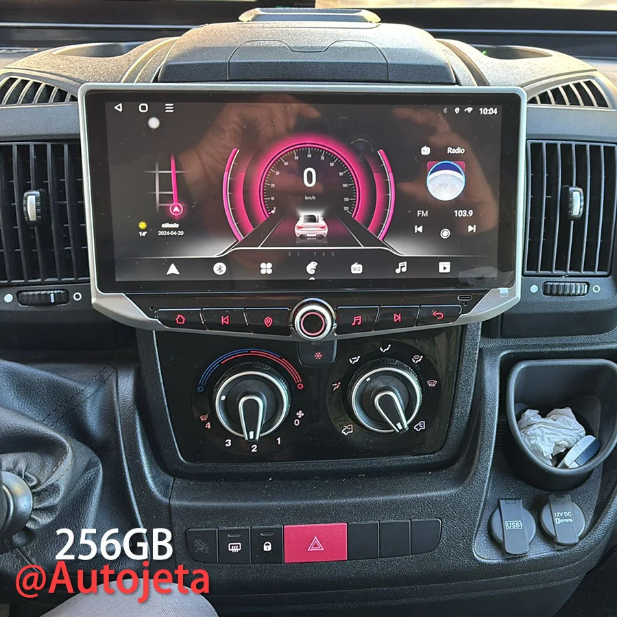 Android 14 Autoradio für Fiat Ducato Citroen Jumper Peugeot Boxer 2013-2017 Multimedia Video Player Navigation GPS Carplay Auto