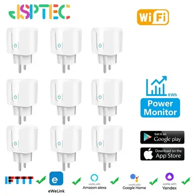 EWelink WiFi Smart Socket mit Leistungsüberwachung Smart Plug Sprachsteuerung Funktioniert mit Alexa Google Home Yandex 1.500ру