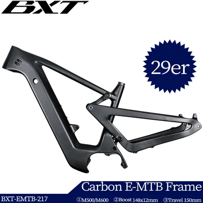 BXT 29er E-MTB All Full Suspension Carbon Mountainbike Rahmen Reise 150mm AM Bike Carbon Full Suspension elektrische MTB Rahmen