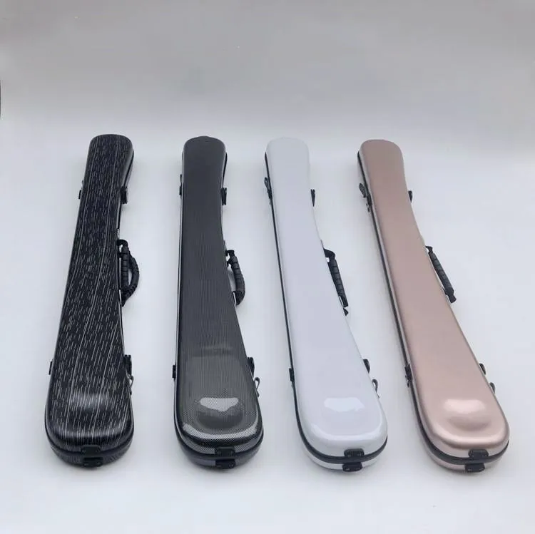 Kontrabass-Bogenkoffer/Box aus Kohlefaser, hält 2 Schleifen, stark, schwarz Image