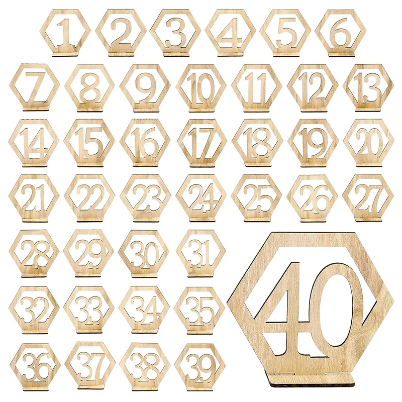 Hochzeits nummer Holztisch Tisch karte rustikale Hochzeit Verlobung Empfang Sitz Dekoration Nummer Zeichen Event Party liefert Image