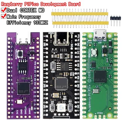 Himbeer Pi Pico Board RP2040 Dual-Core 264kb Arm Low-Power-Mikro computer Hochleistungs-Cortex-M0 + Image