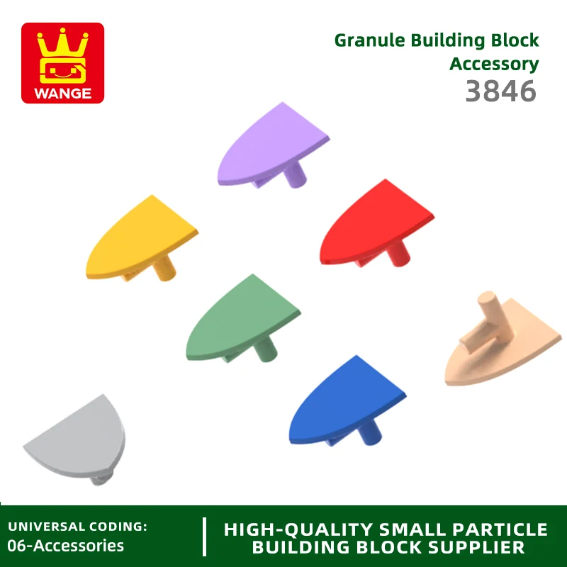 Wange 238pcs/lot schild dreieckiger block moc farb zubehör kompatibel mit ziegel diy kinderspiel zeug montage teilen Image