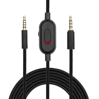 Logitech Headset-Kabel-Ersatz für G Pro, G Pro X, G433, G233 Kopfhörer-Sound-Aux-Kabel mit Lautstärkeregler und Mu Image
