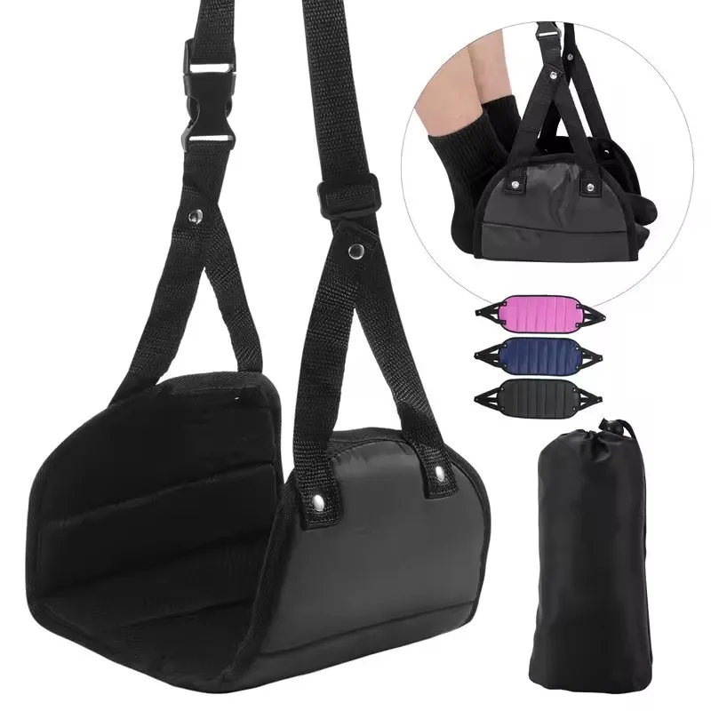 Auto Reise Hängematte aufgehängt verstellbare Bein Hängematte Büro Hängematte mit Flugzeug Fuß stütze Gartenmöbel