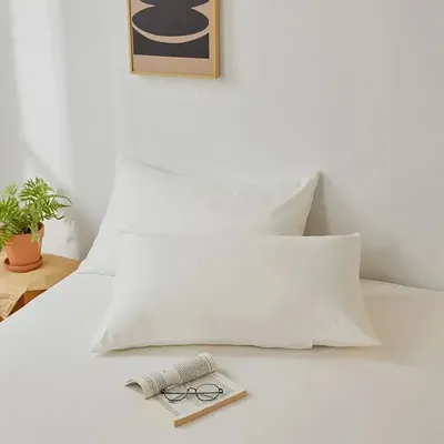 2 Stück gebürsteter Kissenbezug, weicher, atmungsaktiver Kissenbezug, hochwertige Kissenbezüge für Schlafzimmer, Sofa, Heimdekoration, ohne Kissen Image