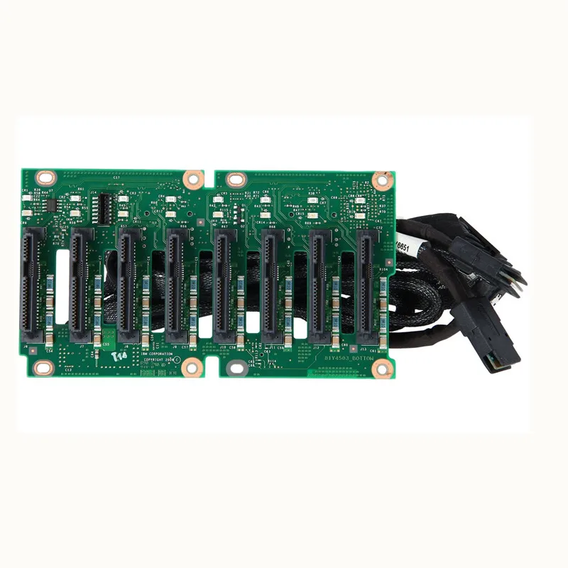 94 y7751 81 y6674 81 y6761 ibm 8x2.5 "hs sas/sata hdd backplane kit für x3650 m4 Image