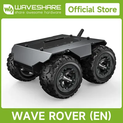Waveshare WAVE ROVER Flexibles und erweiterbares mobiles 4WD-Robotergehäuse, Raspberry Pi-Auto, Image