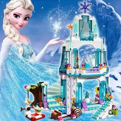 Disney Frozen Dream Princess Elsa Eisschloss Prinzessin Zauberschloss Set Bausteine Geschenkspielzeug Image