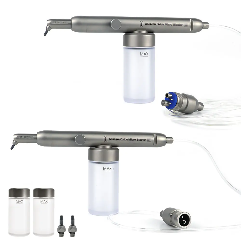 Dental Interface Microetcher Sandstrahlen Aluminiumoxid Pistole Aluminium Oxid Micro Blaster Polierer 2/4 loch Zahnmedizin Werkzeuge Image