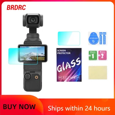 BRDRC Displayschutzfolie für Osmo Pocket 3, hohe Härte, gehärtetes Glas, Schutzfolie, Handheld-Gimbal-Kamera-Zubehör