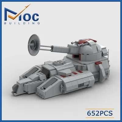 652 stücke star film serie republik RX-200 baustein moc klasse assault tank modell montage ziegel Image