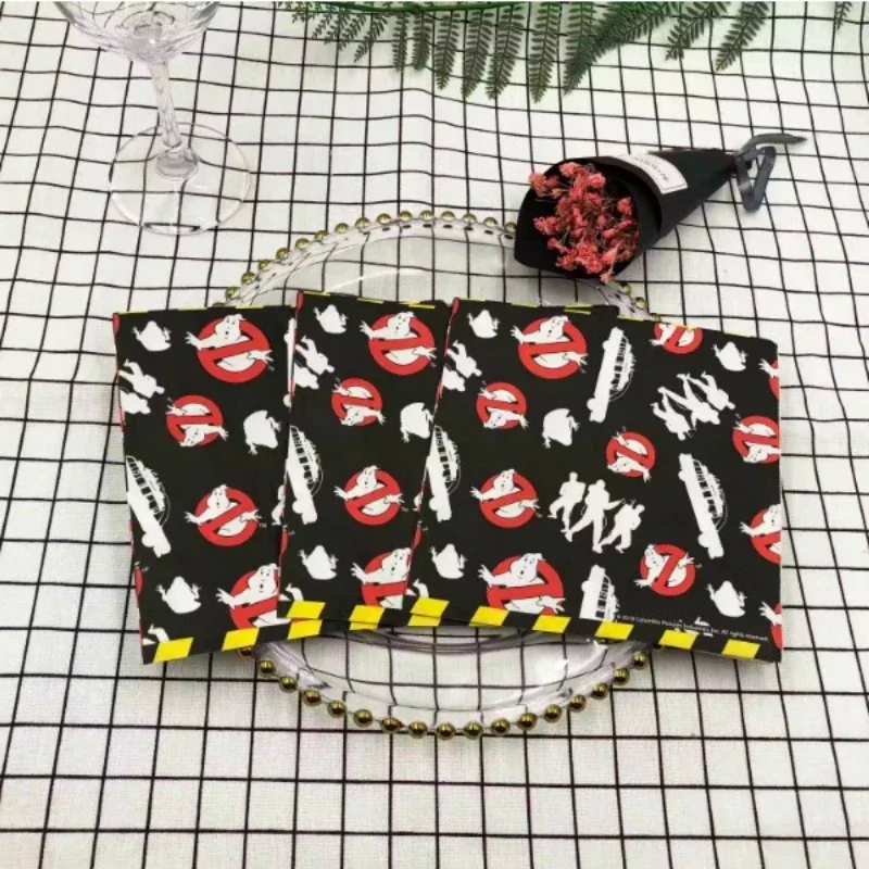 Bunt bedruckte Servietten schwarz personal isierte Modelle kreative Faltpapier Servietten Restaurant Party Cafe quadratische Mund tücher 33cm Image