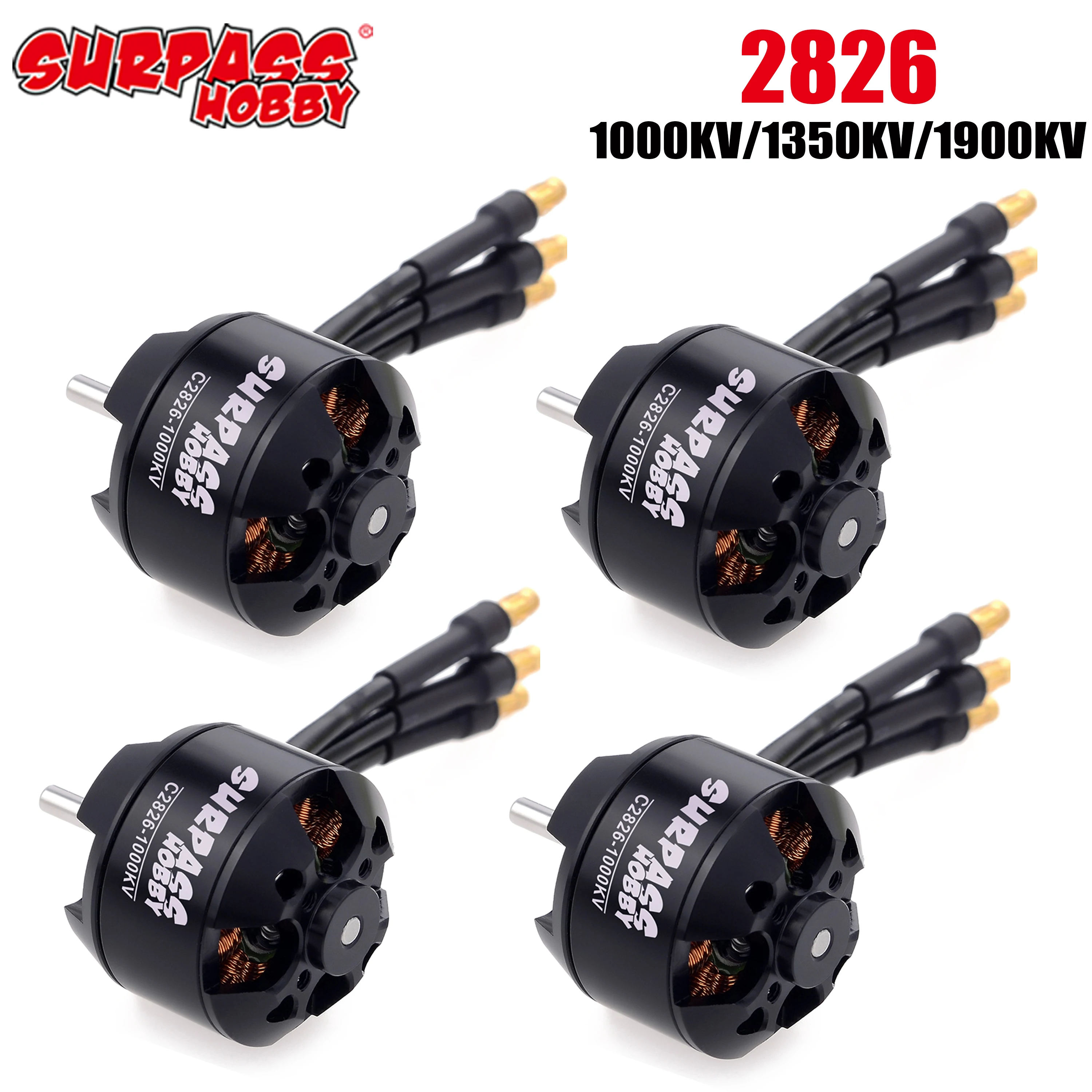 1/4PCS Surpass Hobby 2826 1000KV 1350KV 1900KV 14 Pole Bürstenlosen Motor für RC 100g-350g Drone Starrflügel Segelflugzeug Flugzeug