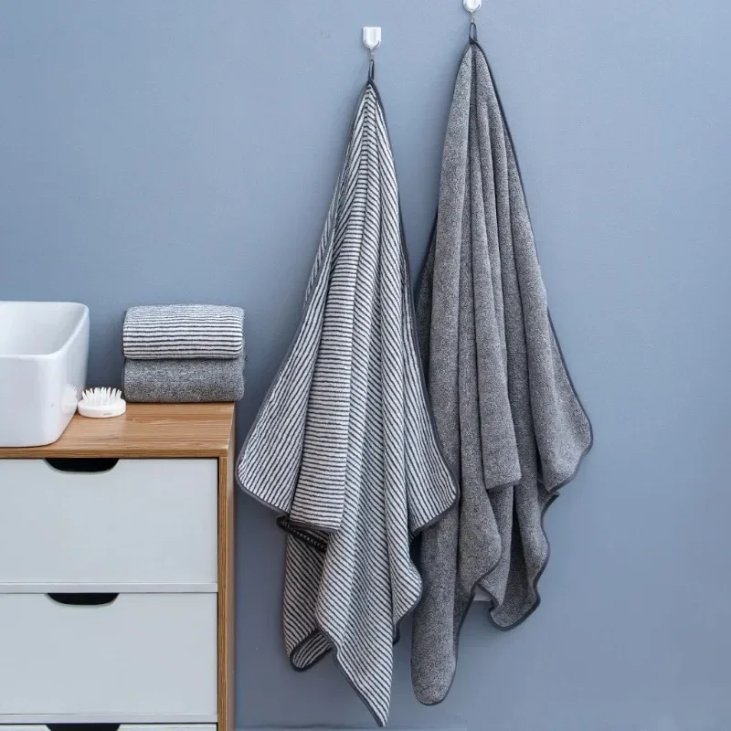 Weiche und saugfähige Waschlappen für den Körper Mikro faser tuch verdickte Badet ücher für Hand gesichts bad Spa Yoga Fitness Home Image